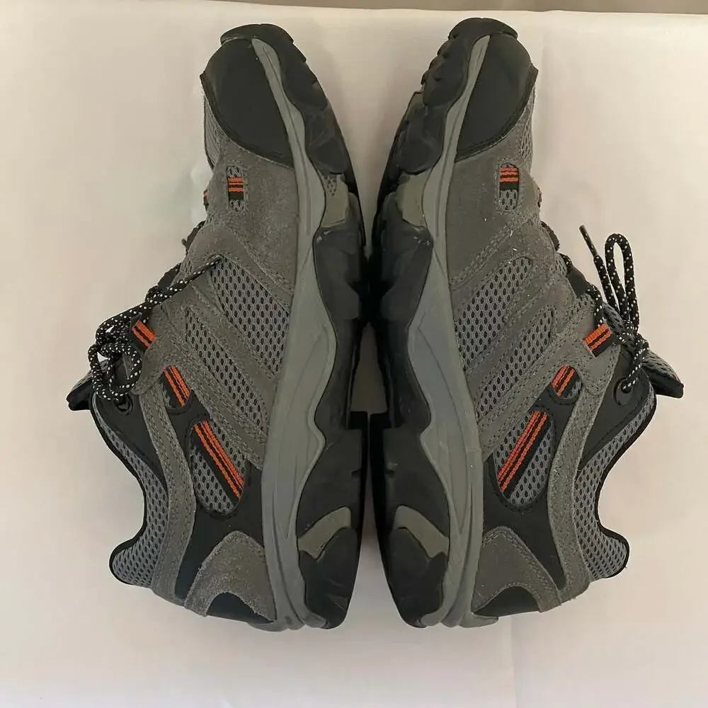Hi-Tec Ozark Mid‎ Waterproof Hiking Boots Men's Size 9 Grey Orange DRI-TEC